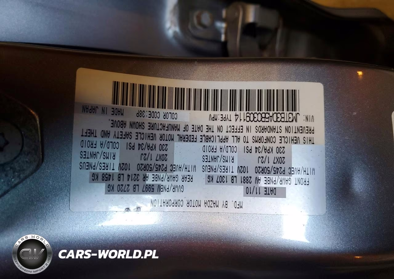 2011 Mazda Cx-9 VIN:JM3TB3DA5B0309114 - 13