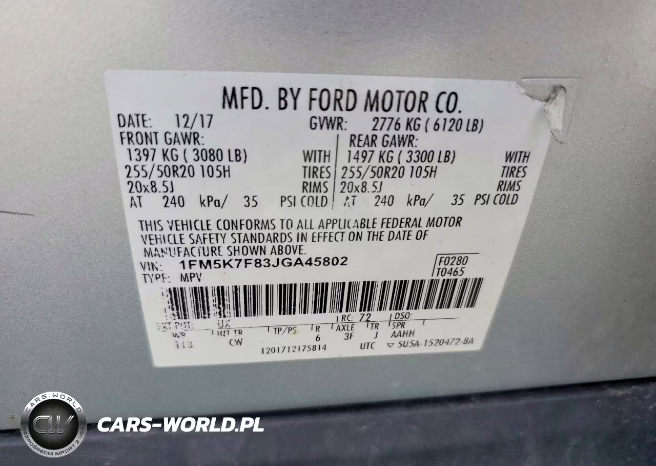 2018 Ford Explorer Limited VIN:1FM5K7F83JGA45802 - 13