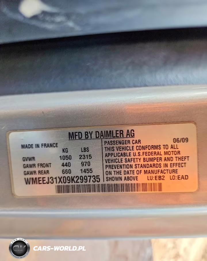 2009 Smart Fortwo Pure VIN:WMEEJ31X09K299735 - 13