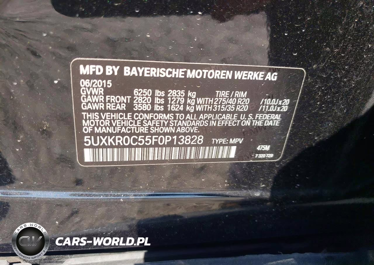 2015 BMW X5 xDrive35I VIN:5UXKR0C55F0P13828 - 13