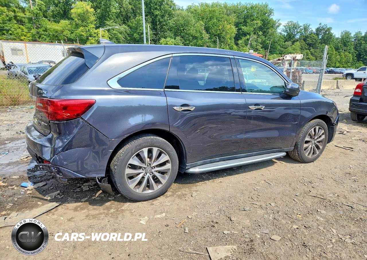 2016 Acura Mdx Technology VIN:5FRYD4H4XGB001138 - 3