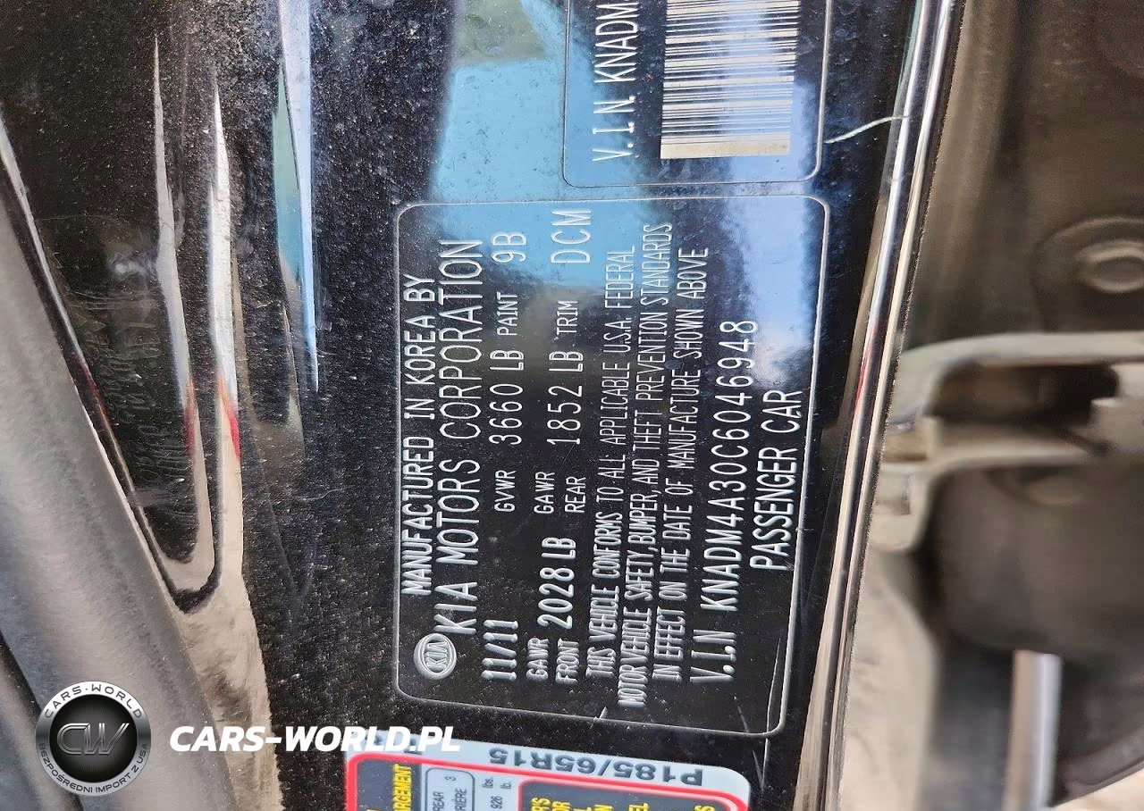 2012 Kia Rio Lx VIN:KNADM4A30C6046948 - 12