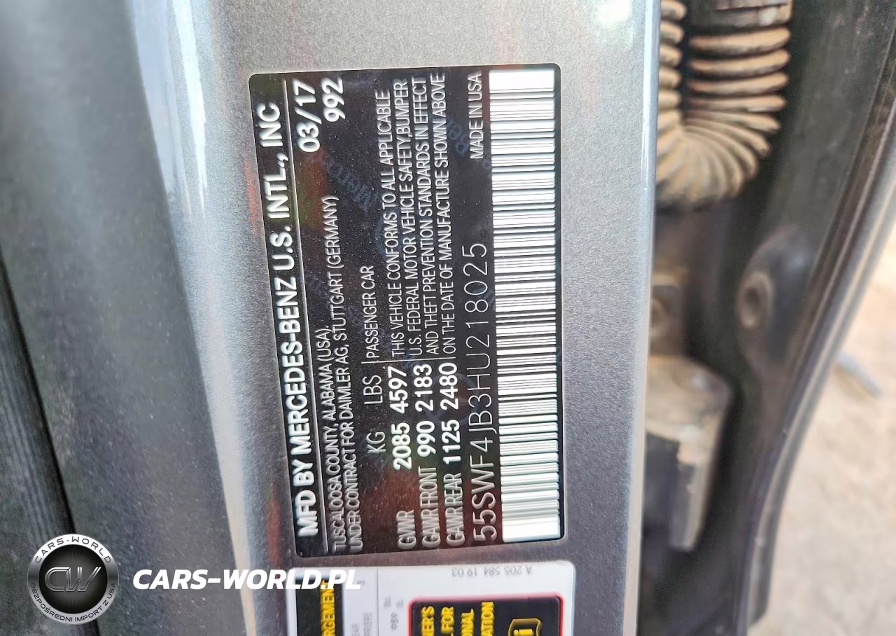 2017 Mercedes-Benz C 300 VIN:55SWF4JB3HU218025 - 12