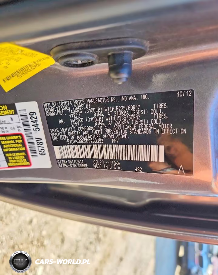 2013 Toyota Sienna Xle 8-Passenger VIN:5TDYK3DC5DS299393 - 12