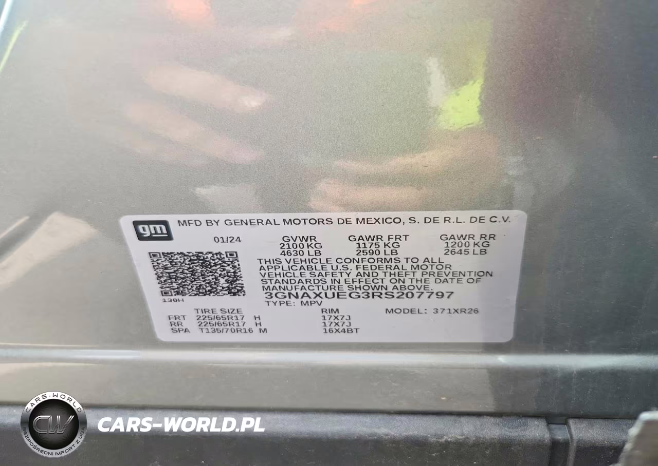 2024 Chevrolet Equinox Lt VIN:3GNAXUEG3RS207797 - 13