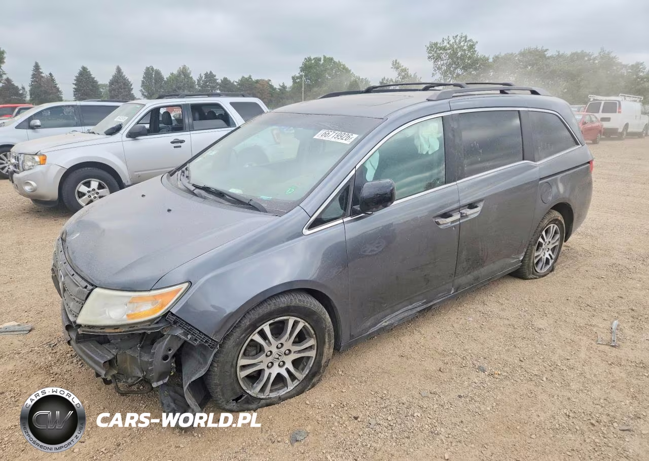 2012 Honda Odyssey Exl VIN:5FNRL5H64CB113542 - 1