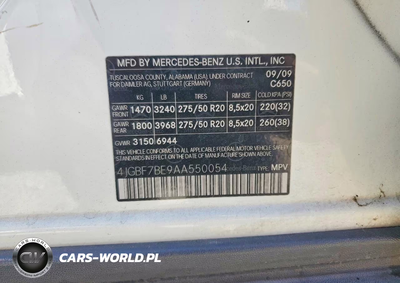 2010 Mercedes-Benz Gl 450 4Matic VIN:4JGBF7BE9AA550054 - 13