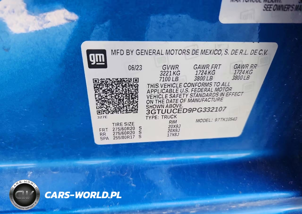2023 GMC Sierra K1500 Elevation VIN:3GTUUCED9PG332107 - 12