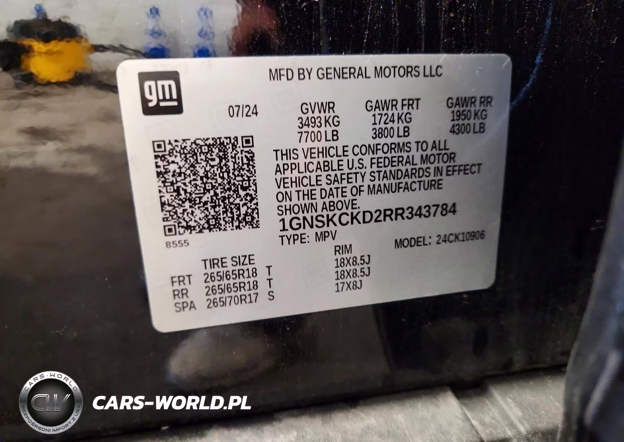 2024 Chevrolet Suburban K1500 Lt VIN:1GNSKCKD2RR343784 - 13