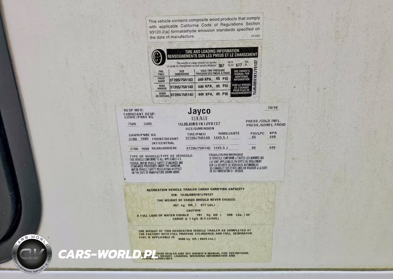 2019 Jayco Jay Feather Camper VIN:1UJBJ0BS1K1JY0137 - 10