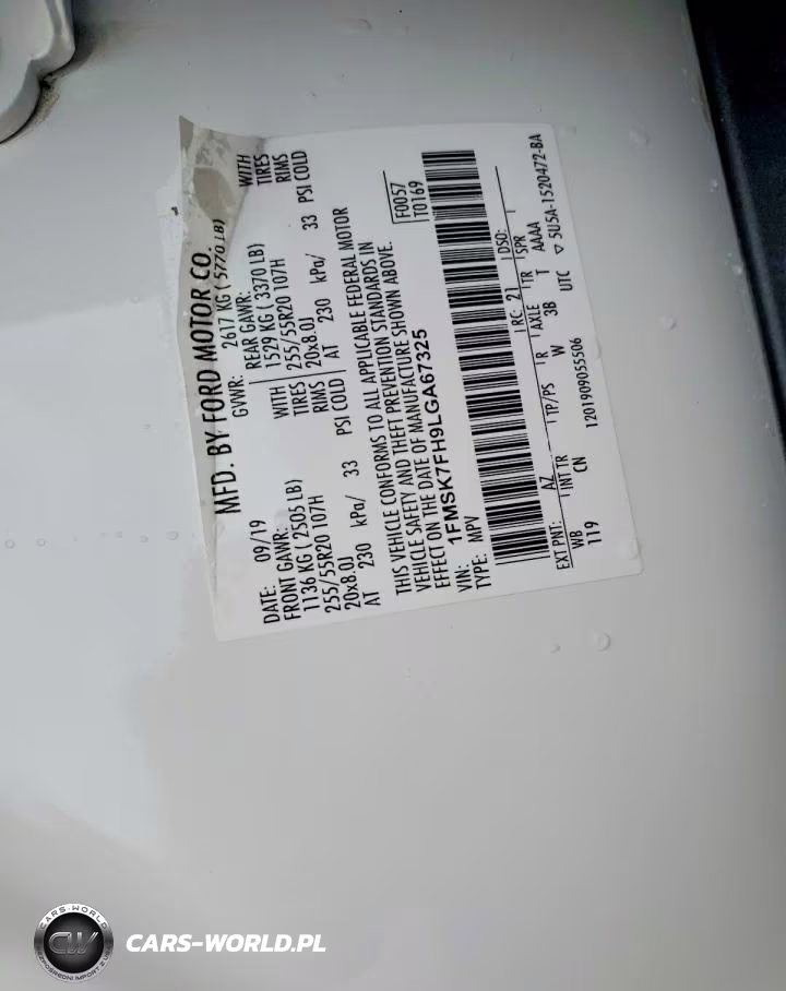 2020 Ford Explorer Limited VIN:1FMSK7FH9LGA67325 - 12