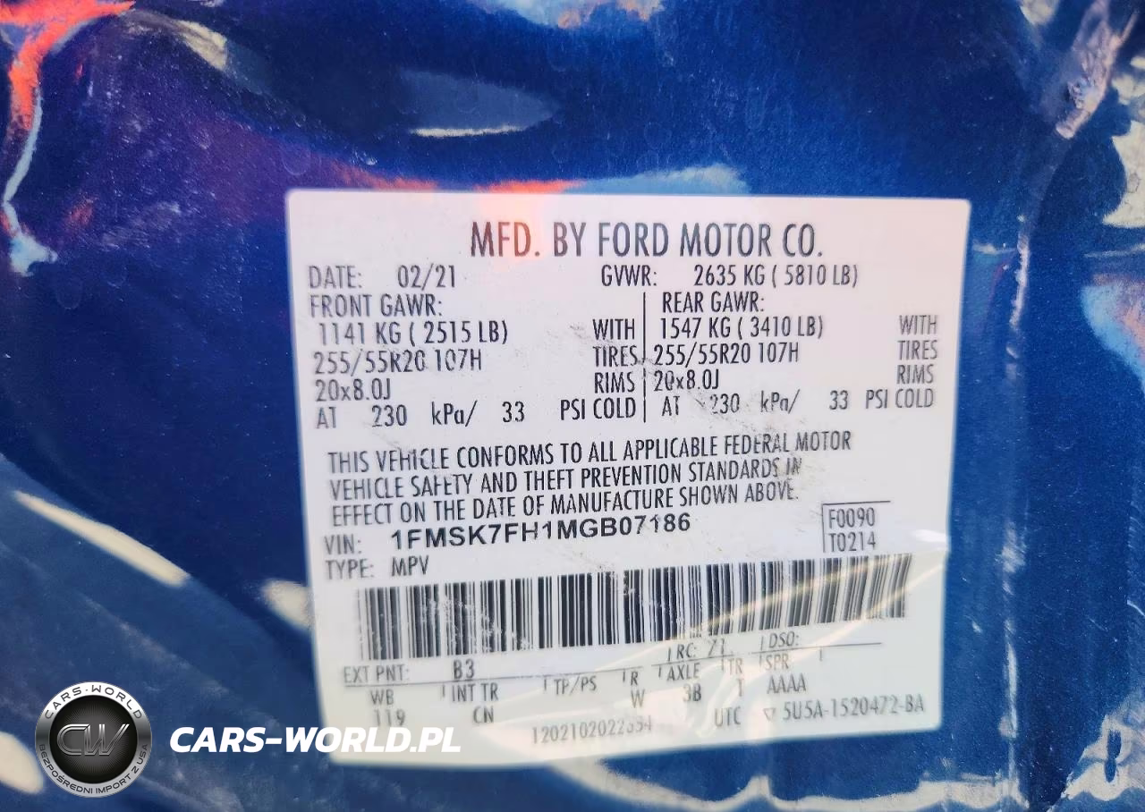 2021 Ford Explorer Limited VIN:1FMSK7FH1MGB07186 - 13