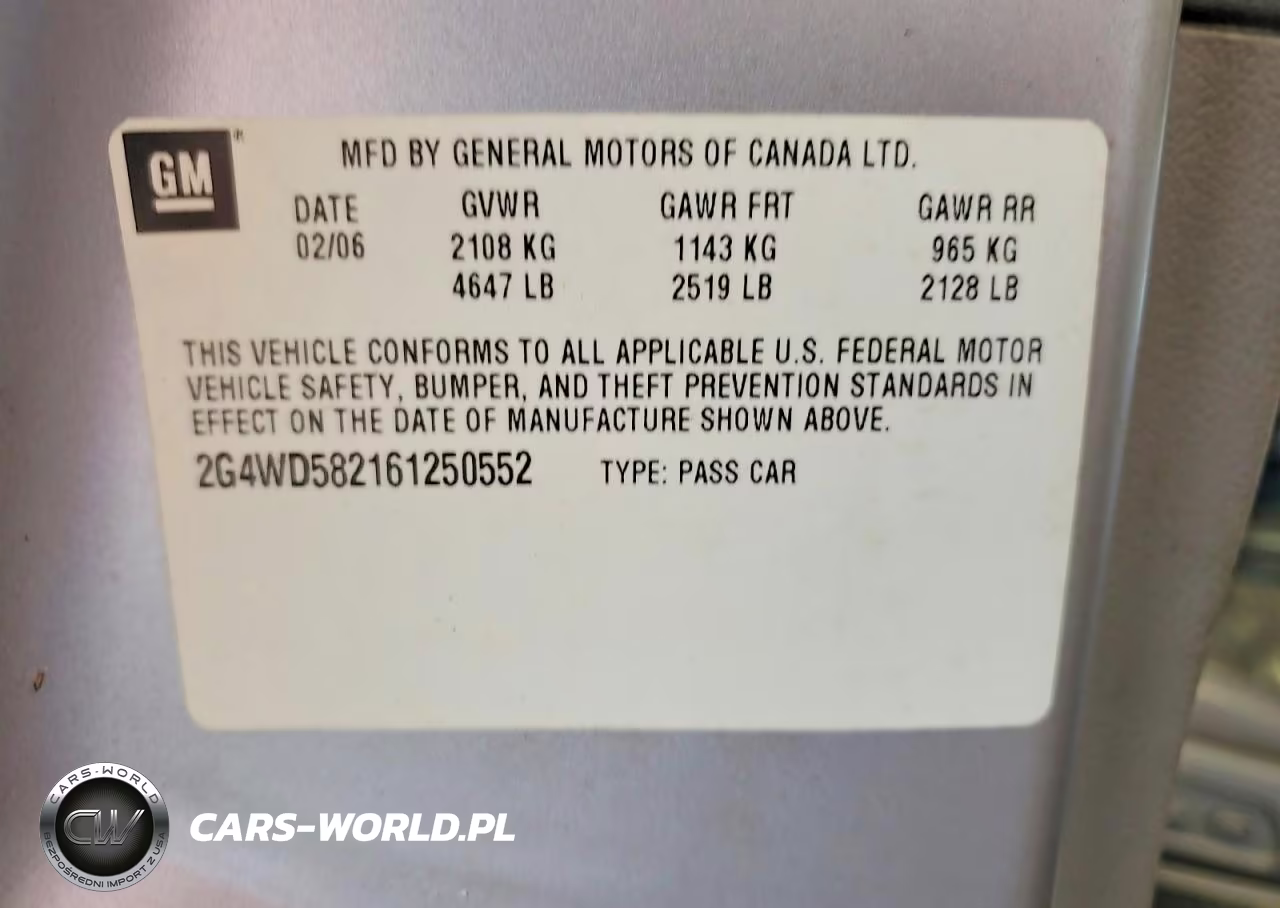 2006 Buick Lacrosse Cxl VIN:2G4WD582161250552 - 13