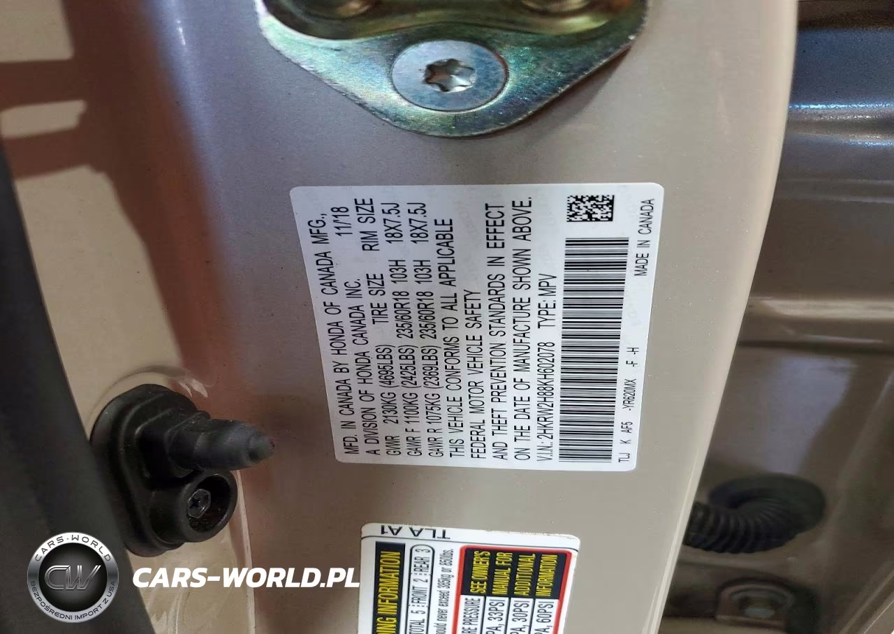 2019 Honda Cr-V Exl VIN:2HKRW2H88KH602078 - 14