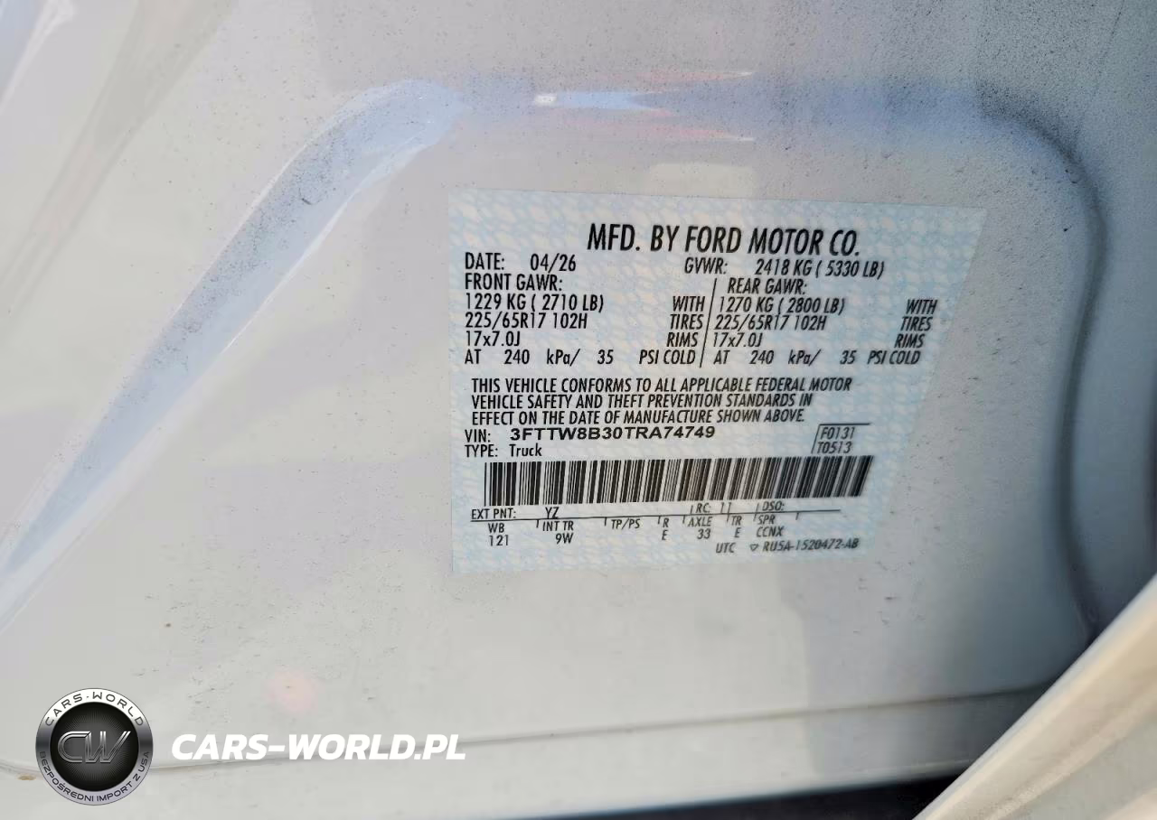 2026 Ford Maverick Xl VIN:3FTTW8B30TRA74749 - 12