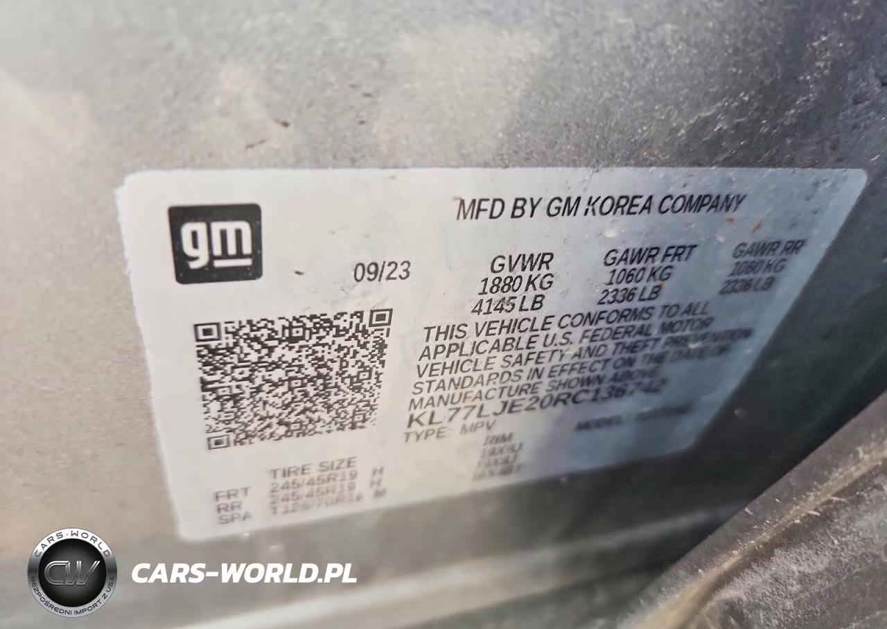 2024 Chevrolet Trax 2Rs VIN:KL77LJE20RC136742 - 12