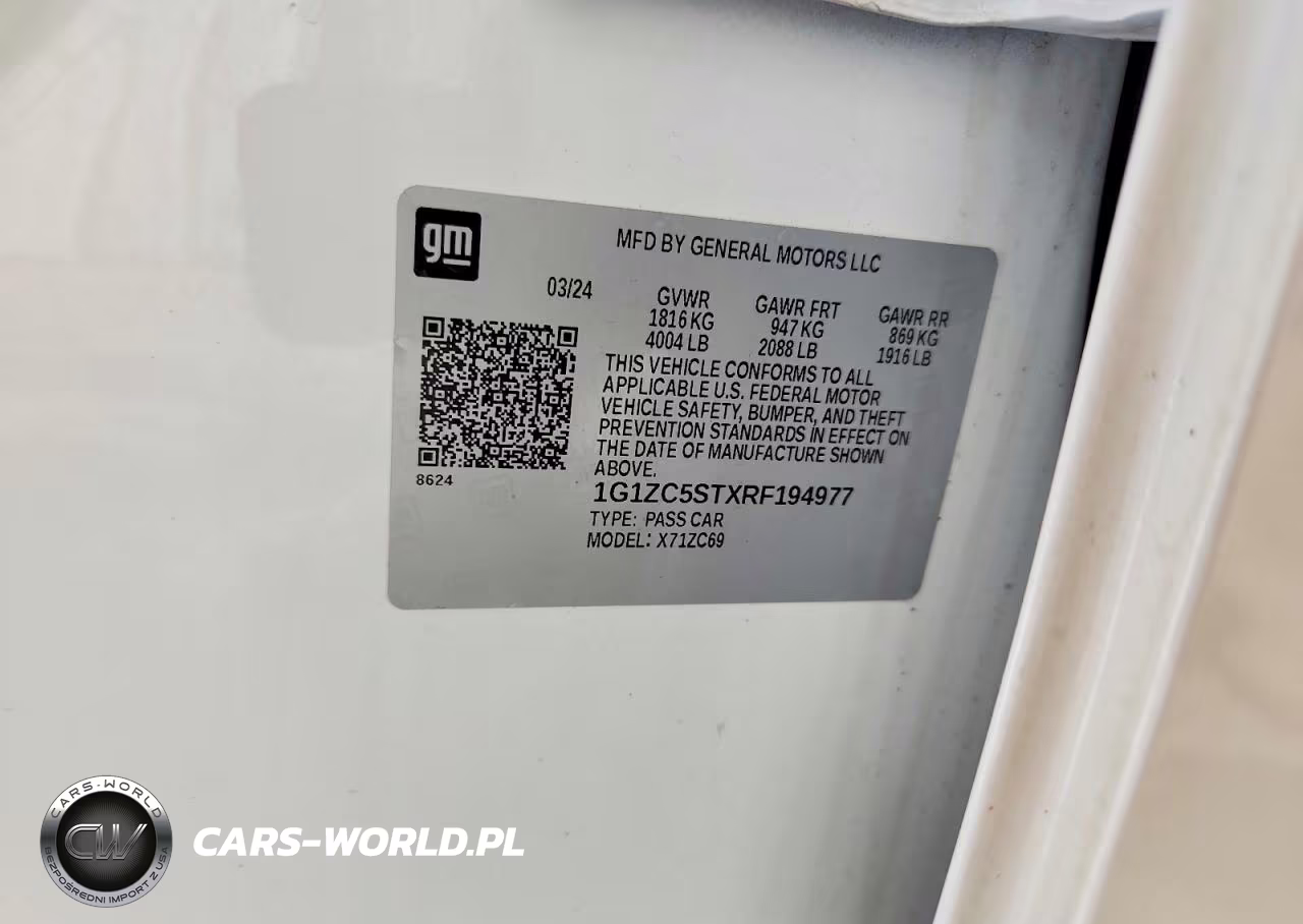 2024 Chevrolet Malibu Ls VIN:1G1ZC5STXRF194977 - 12