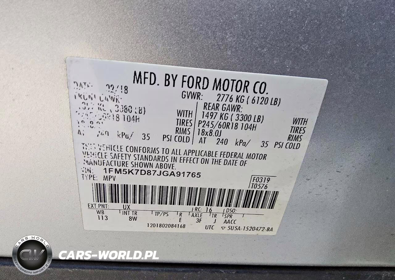 2018 Ford Explorer Xlt VIN:1FM5K7D87JGA91765 - 12