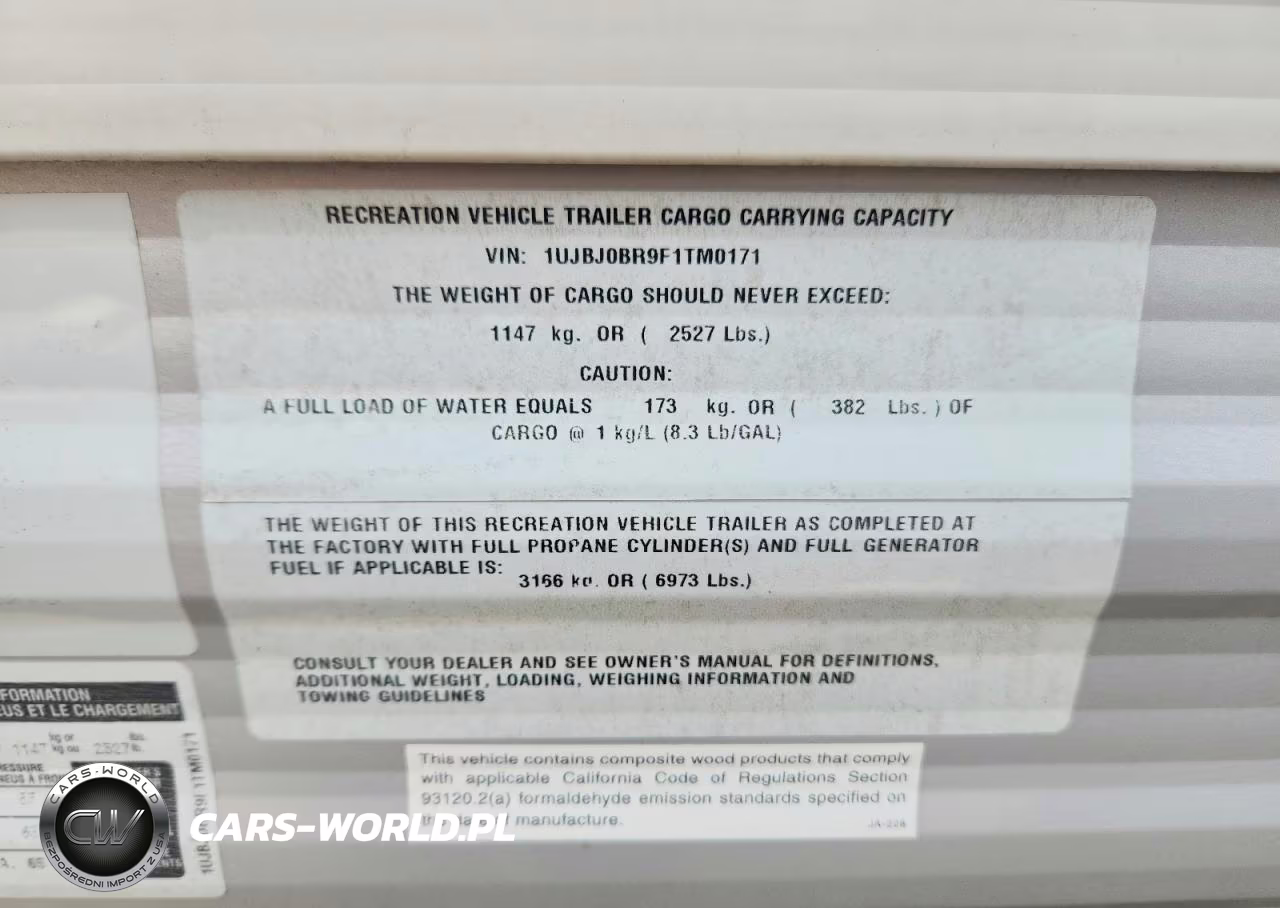 2015 Jayco Camper VIN:1UJBJ0BR9F1TM0171 - 8
