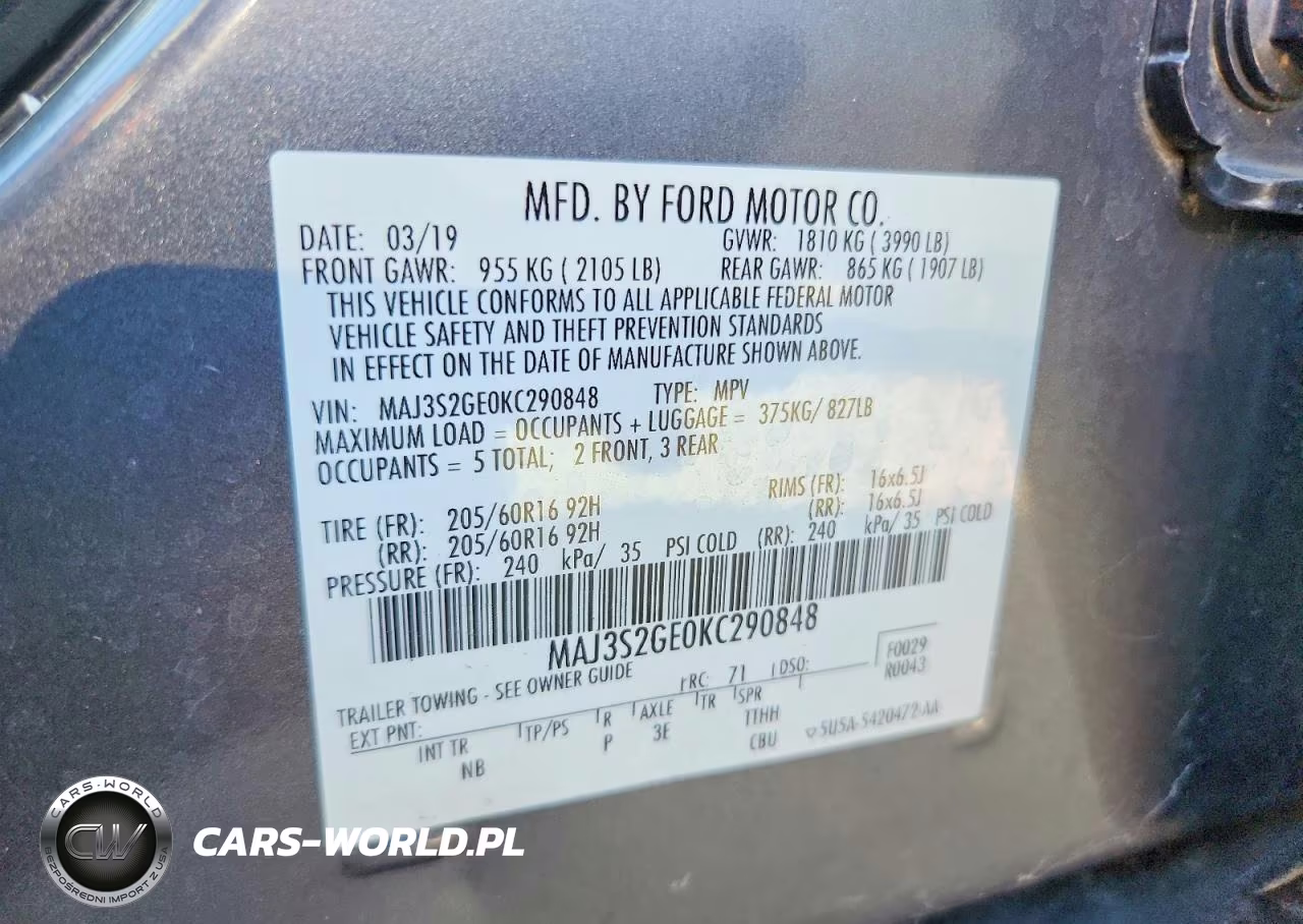 2019 Ford Ecosport Se VIN:MAJ3S2GE0KC290848 - 13