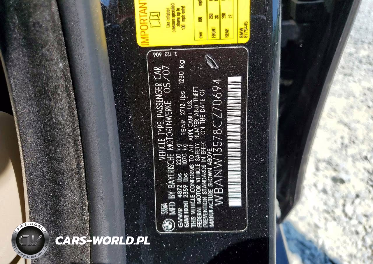 2008 BMW 535 I VIN:WBANW13578CZ70694 - 12