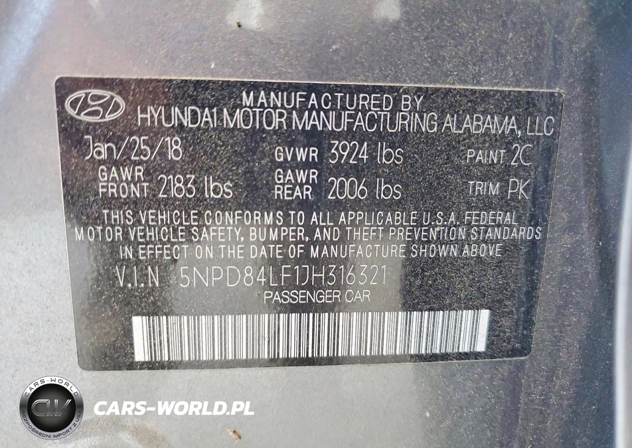 2018 Hyundai Elantra Sel VIN:5NPD84LF1JH316321 - 12