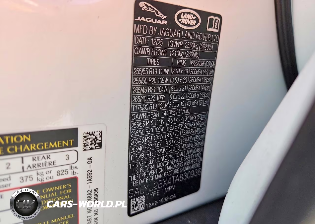 2026 Land Rover Range Rover Velar Dynamic Se VIN:SALYL2EX4TA830936 - 14