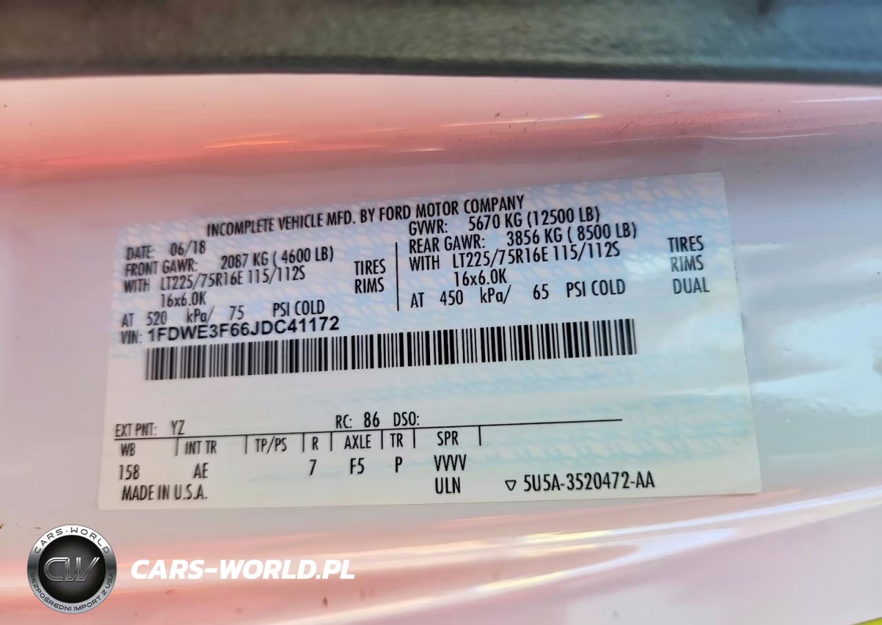 2018 Ford E350 Box Truck VIN:1FDWE3F66JDC41172 - 13