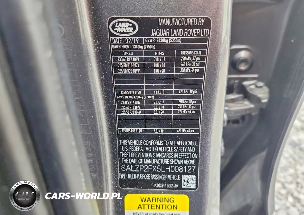 2020 Land Rover Range Rover Evoque Se VIN:SALZP2FX5LH008127 - 13