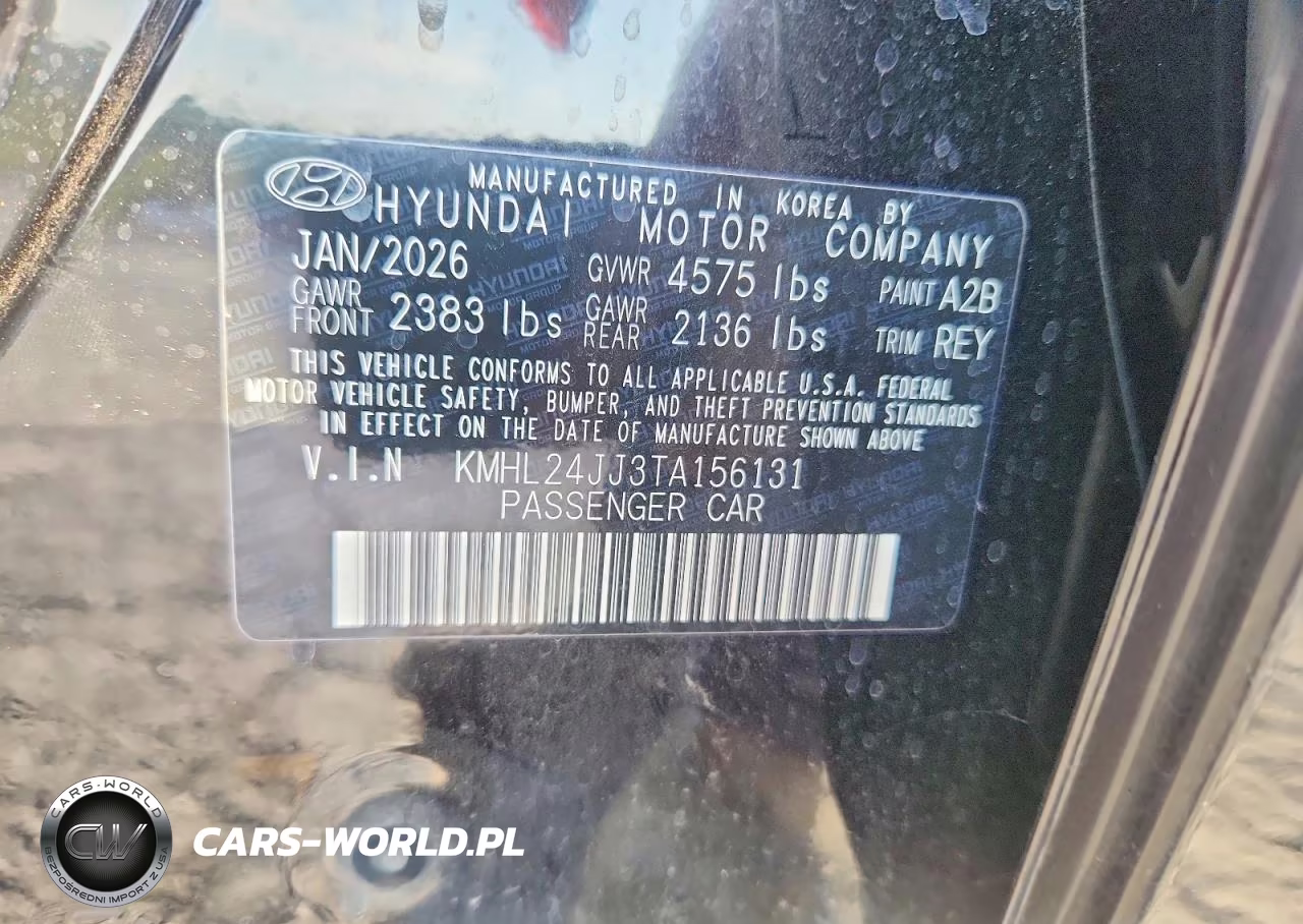 2026 Hyundai Sonata Hybrid Blue VIN:KMHL24JJ3TA156131 - 12