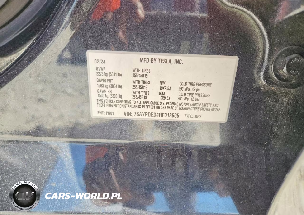 2024 Tesla Model Y VIN:7SAYGDED4RF018505 - 12
