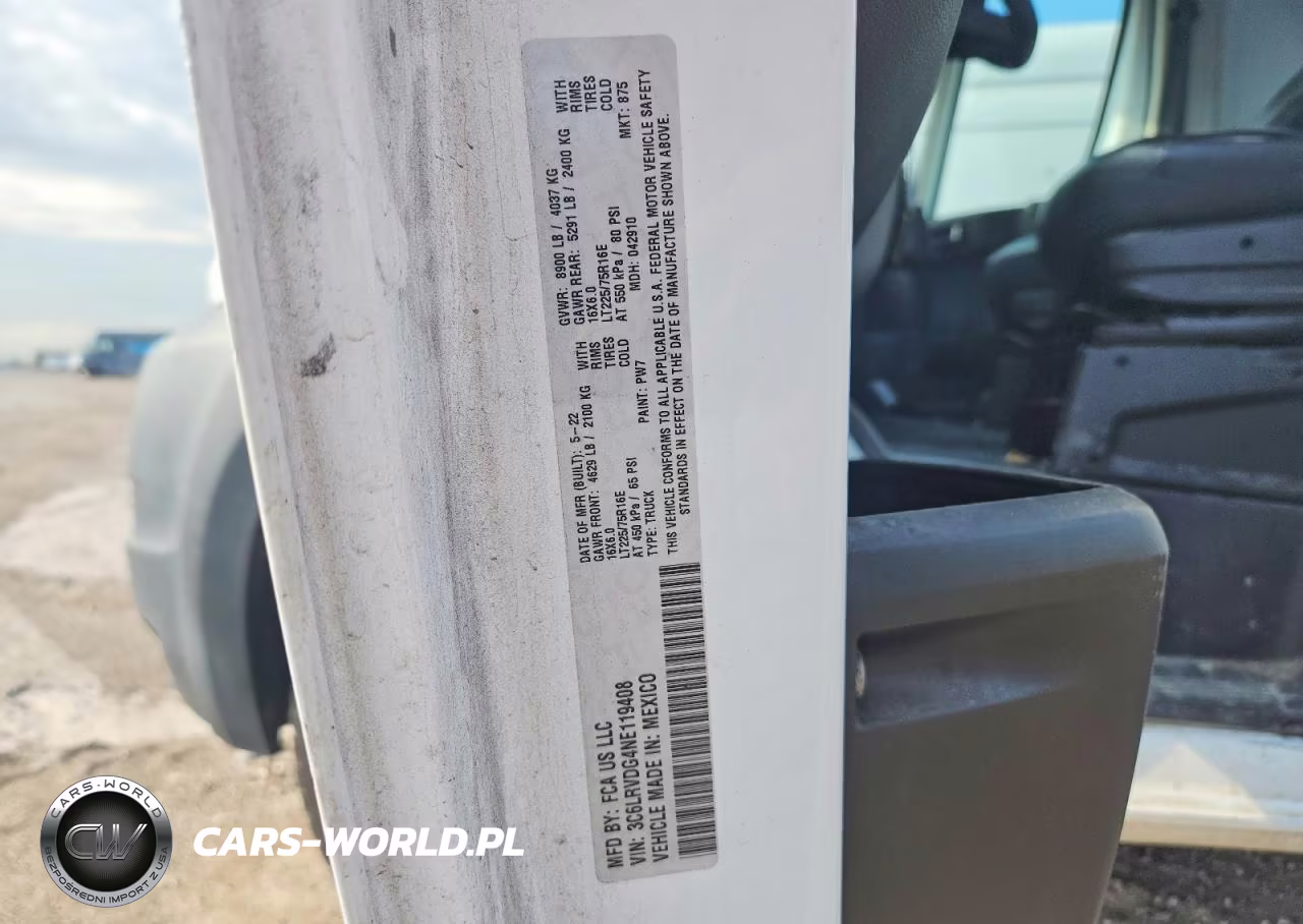 2022 Ram Promaster 2500 2500 High VIN:3C6LRVDG4NE119408 - 13