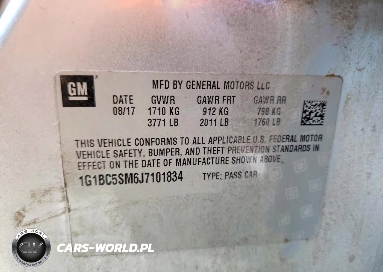 2018 Chevrolet Cruze Ls VIN:1G1BC5SM6J7101834 - 12