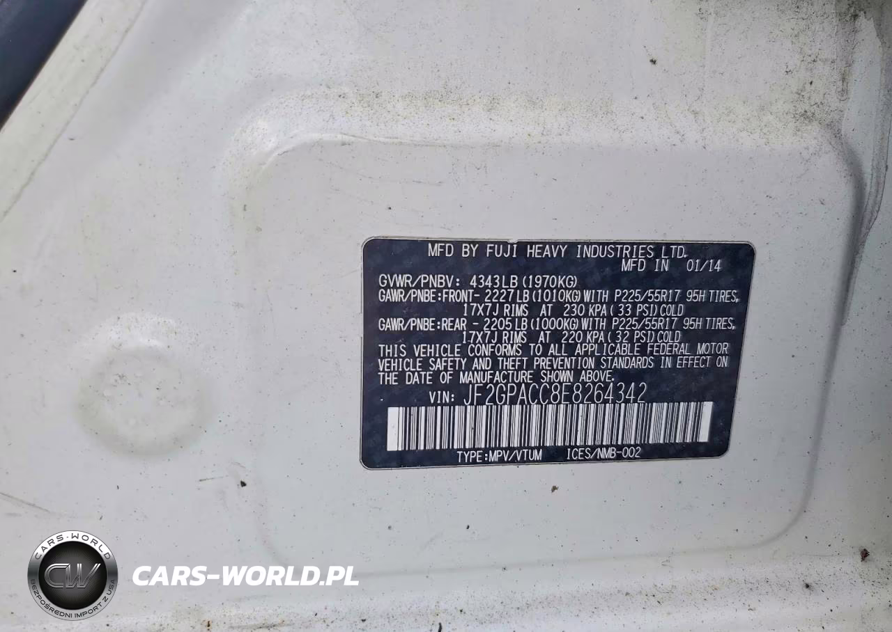2014 Subaru Xv Crosstrek 2.0 Premium VIN:JF2GPACC8E8264342 - 13