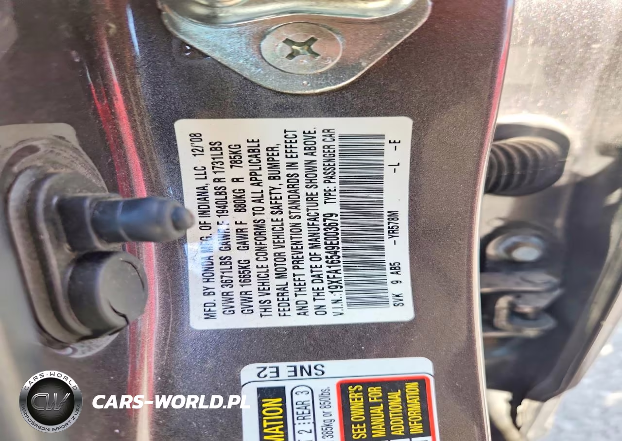2009 Honda Civic Lx VIN:19XFA16549E003679 - 12