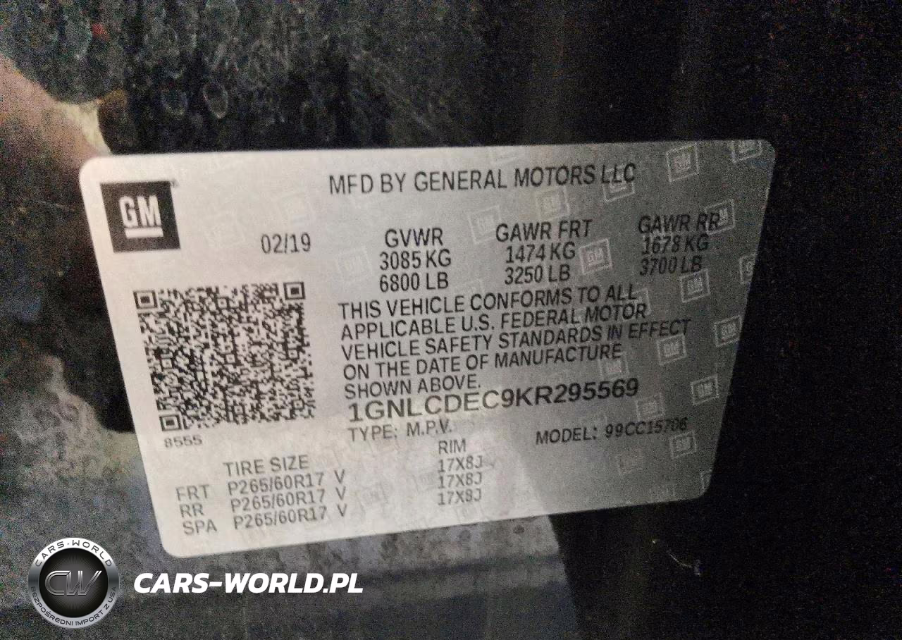 2019 Chevrolet Tahoe Police VIN:1GNLCDEC9KR295569 - 13