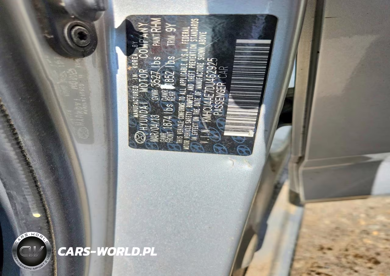 2013 Hyundai Accent Gls VIN:KMHCU4AE7DU462928 - 12