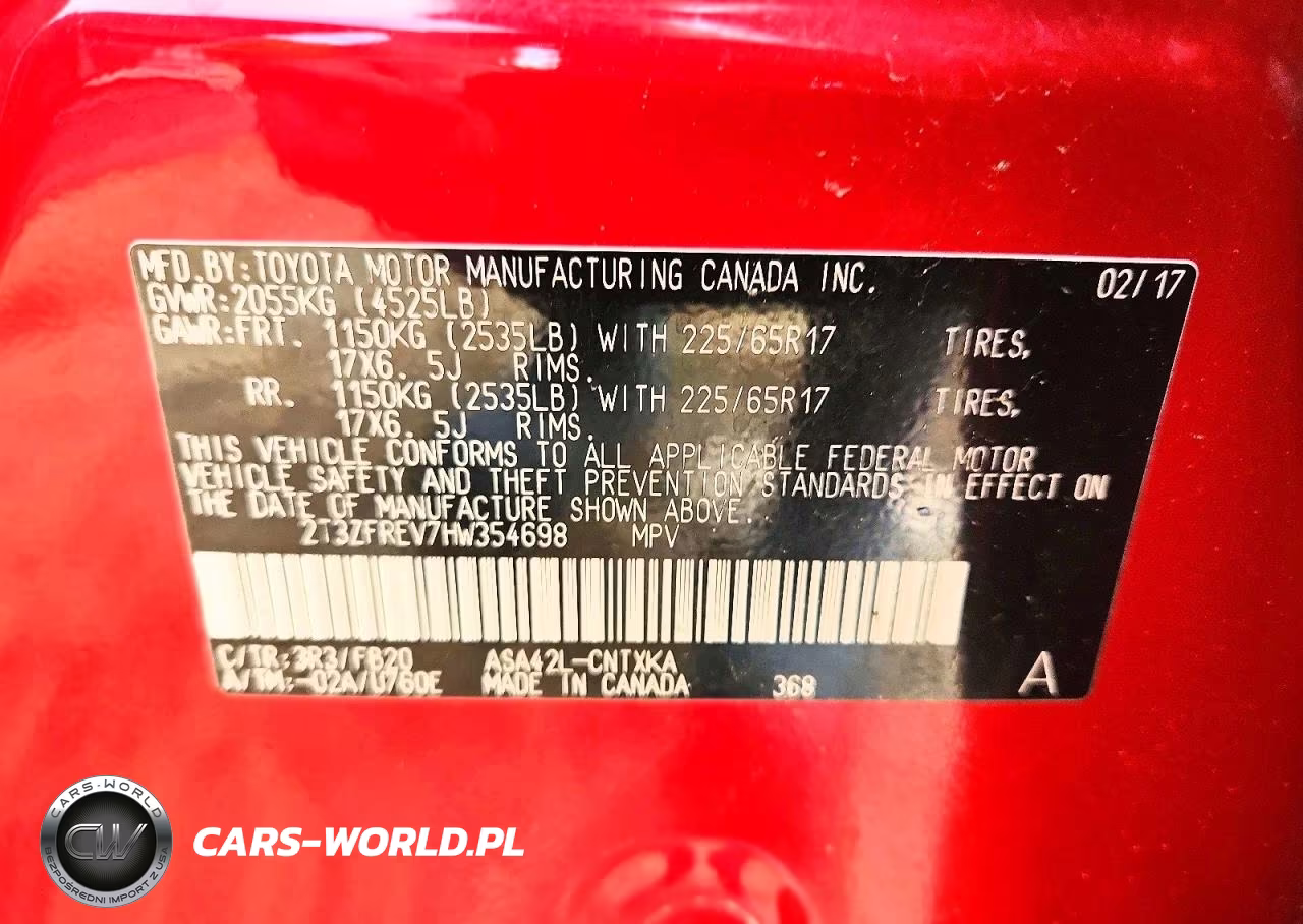 2017 Toyota Rav4 Le VIN:2T3ZFREV7HW354698 - 13