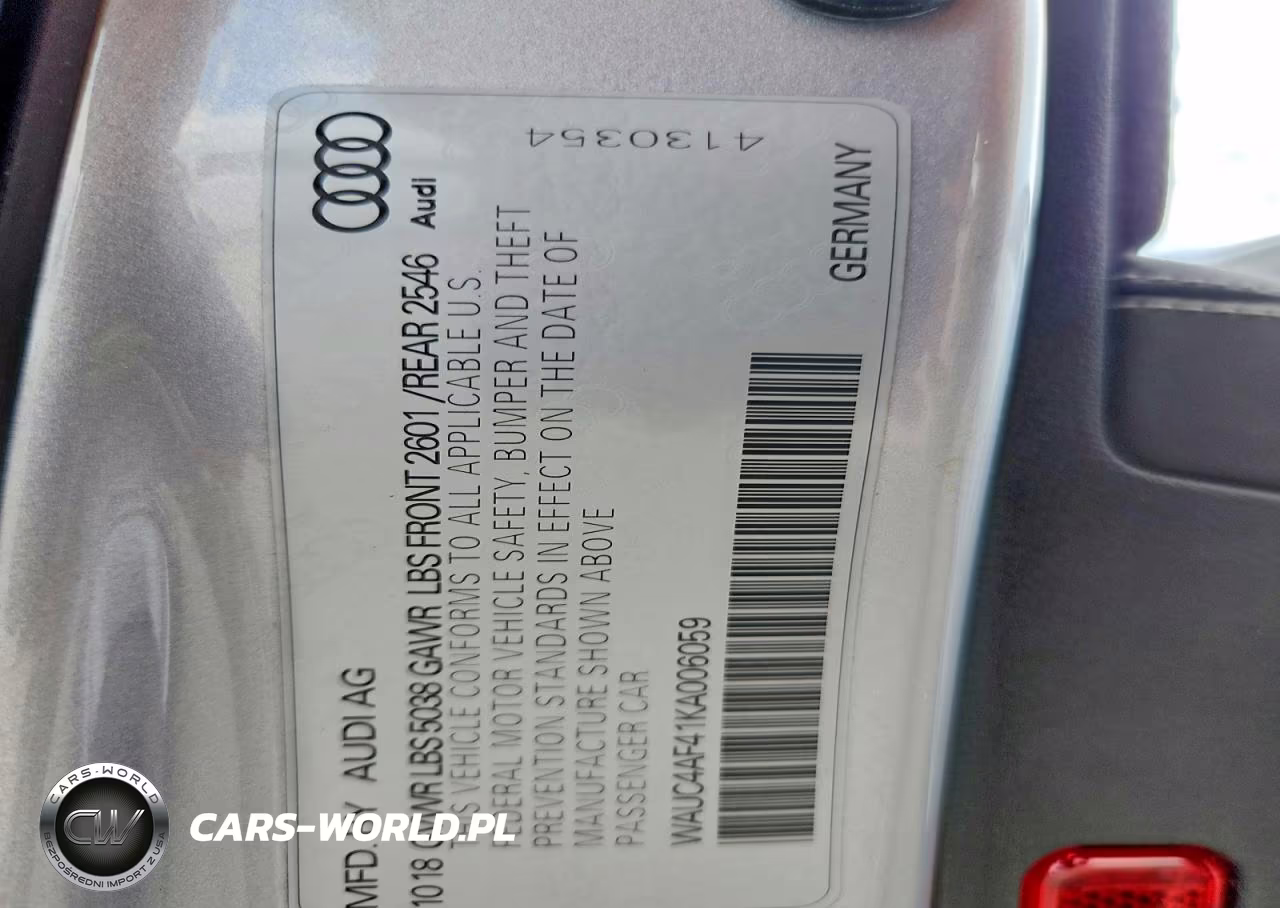 2019 Audi S4 Prestige VIN:WAUC4AF41KA006059 - 12