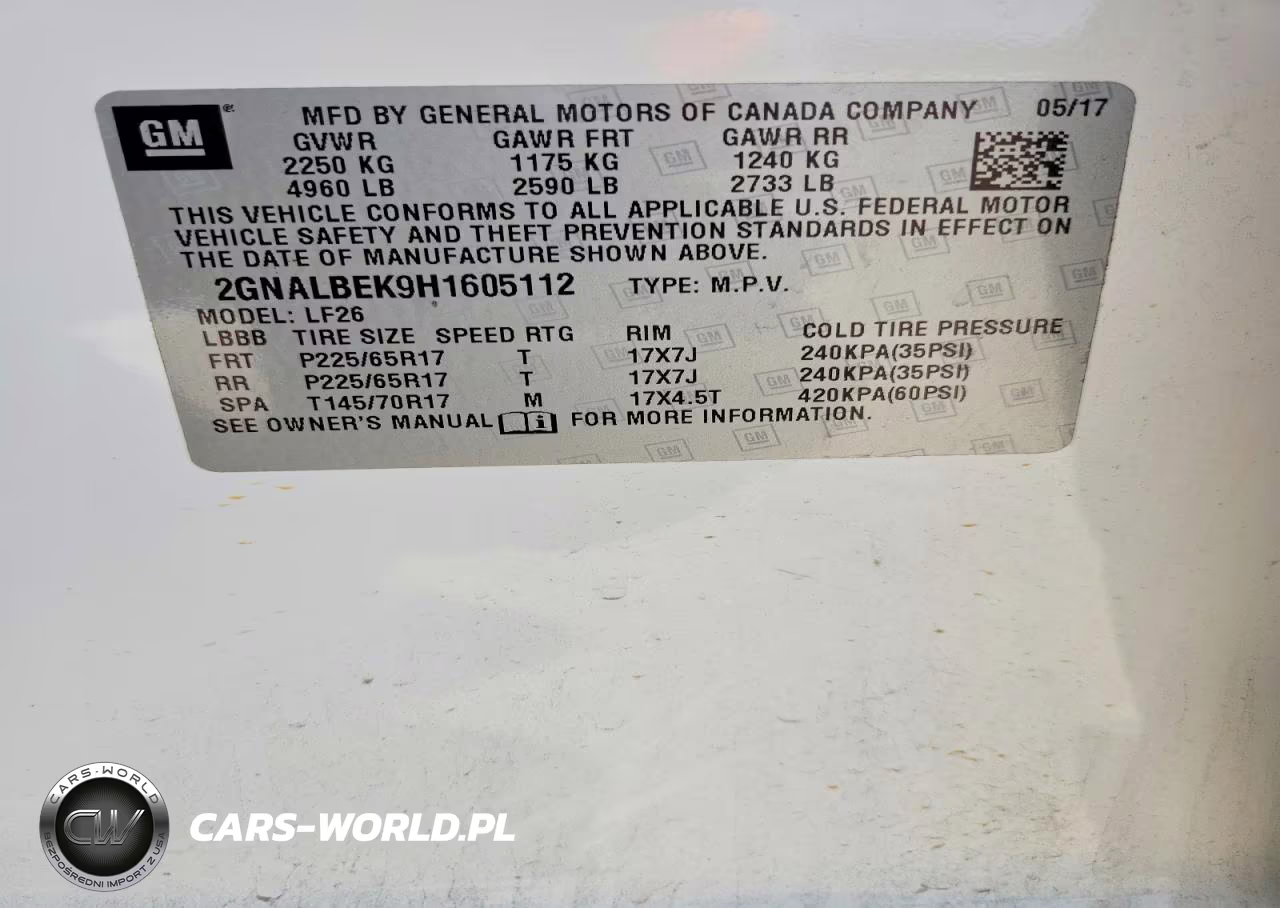 2017 Chevrolet Equinox Ls VIN:2GNALBEK9H1605112 - 13