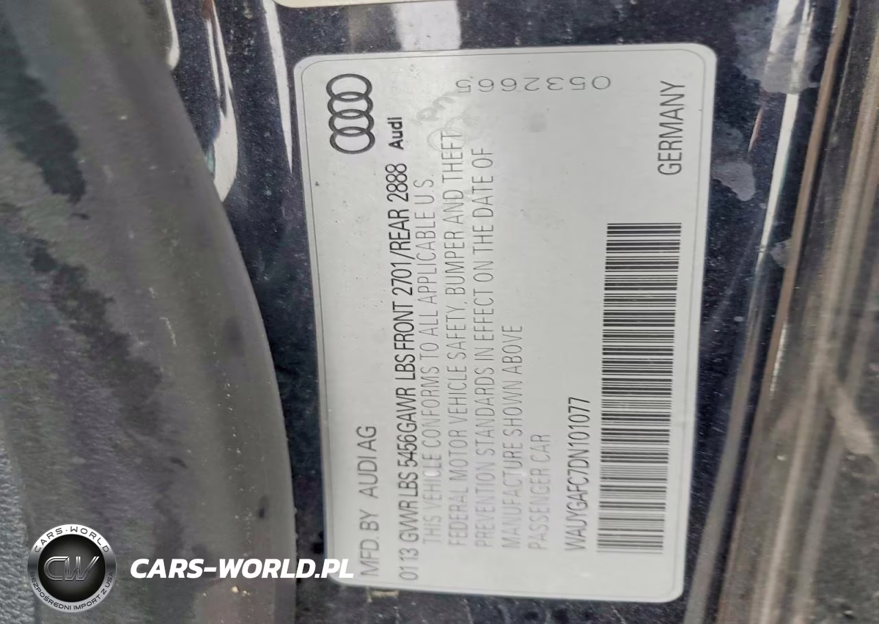 2013 Audi A7 Premium Plus VIN:WAUYGAFC7DN101077 - 12