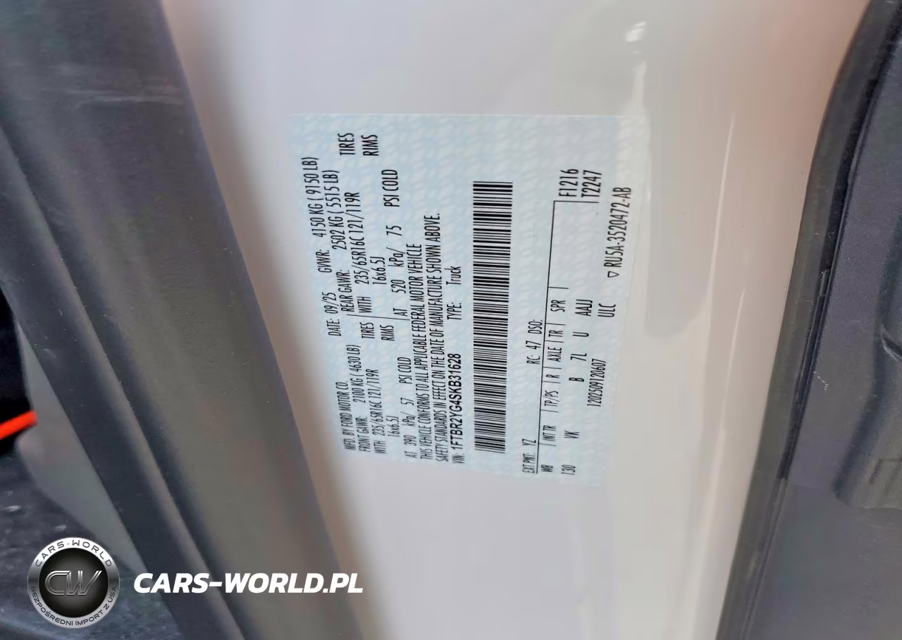2025 Ford Transit 250 Delivery Van VIN:1FTBR2YG4SKB31628 - 13