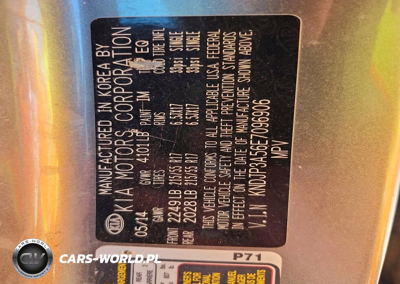2014 Kia Soul + VIN:KNDJP3A56E7096906 - 12