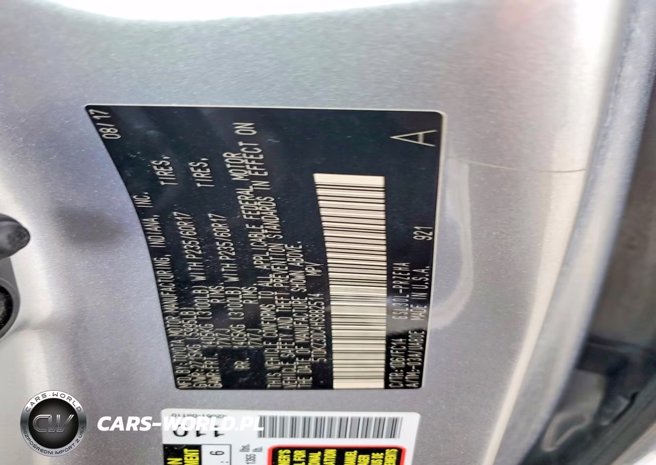 2017 Toyota Sienna Le VIN:5TDKZ3DC4HS882514 - 13