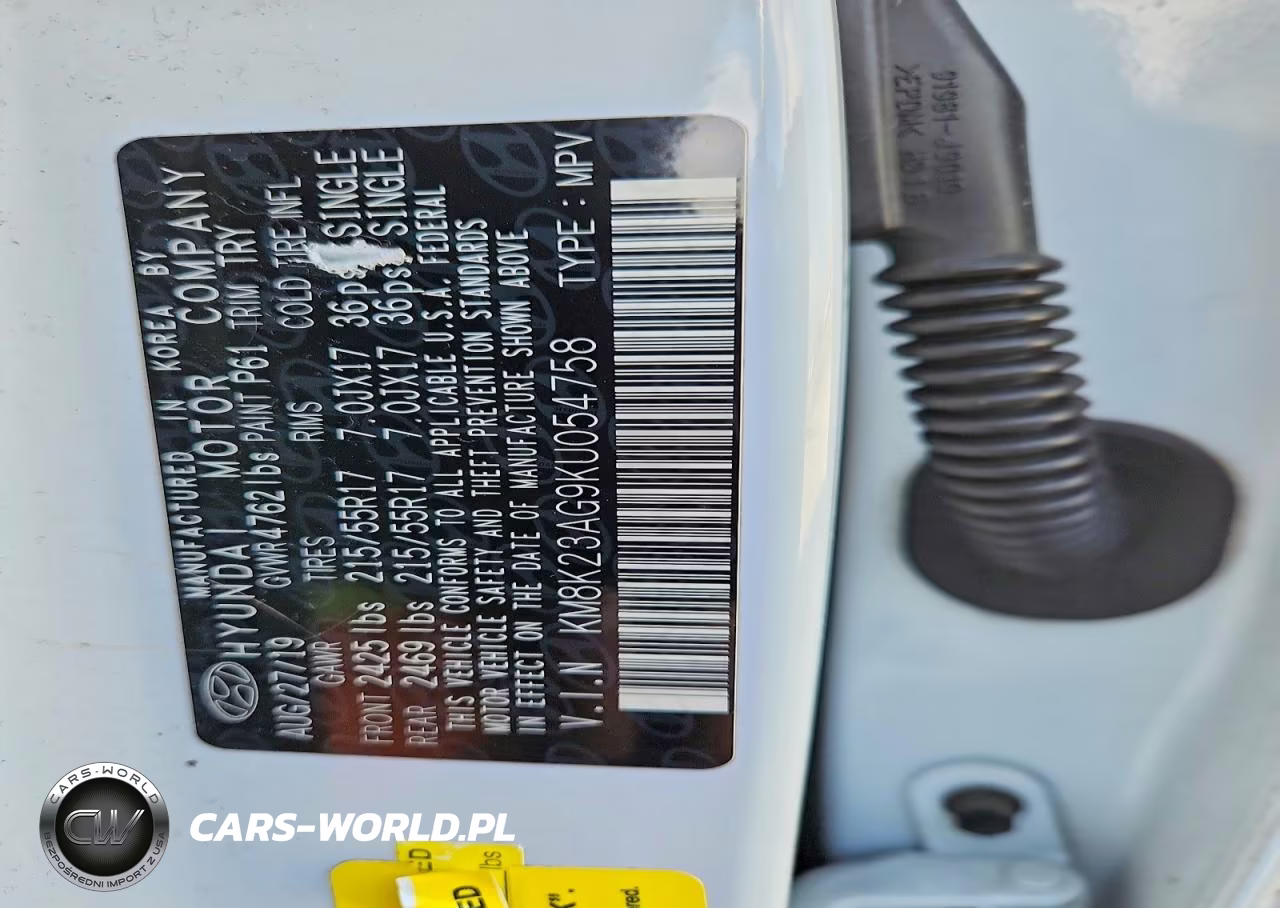 2019 Hyundai Kona Sel VIN:KM8K23AG9KU054758 - 12