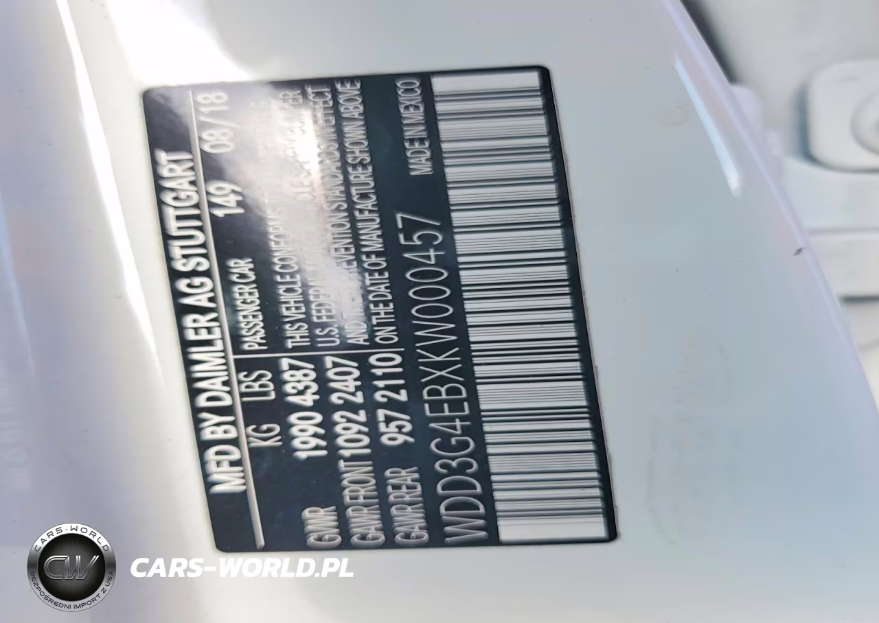 2019 Mercedes-Benz A 220 VIN:WDD3G4EBXKW000457 - 13