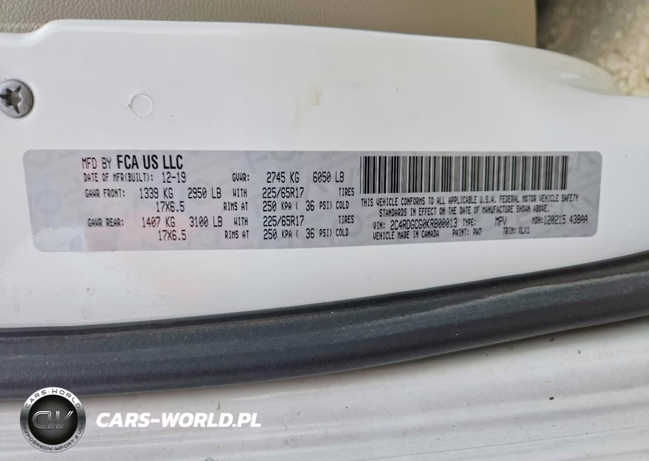 2019 Dodge Grand Caravan Sxt VIN:2C4RDGCG0KR800013 - 13