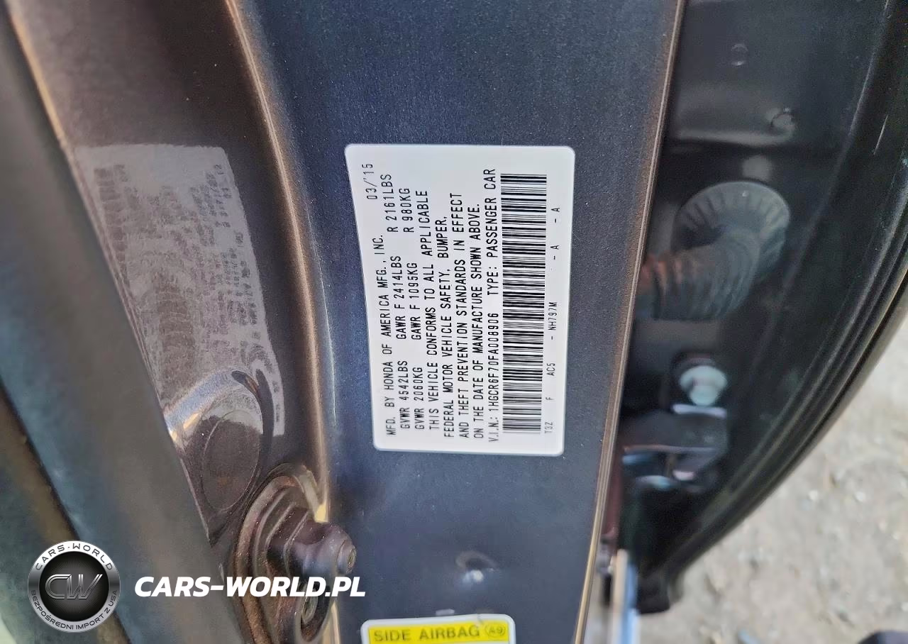 2015 Honda Accord Touring Hybrid VIN:1HGCR6F70FA008906 - 13