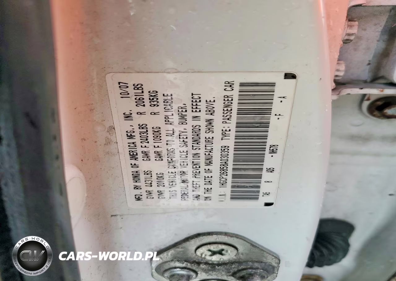 2008 Honda Accord Exl VIN:1HGCP26858A030359 - 12
