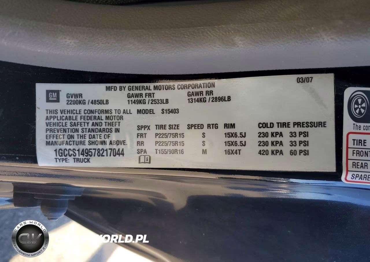 2007 Chevrolet Colorado Ls VIN:1GCCS149578217044 - 12